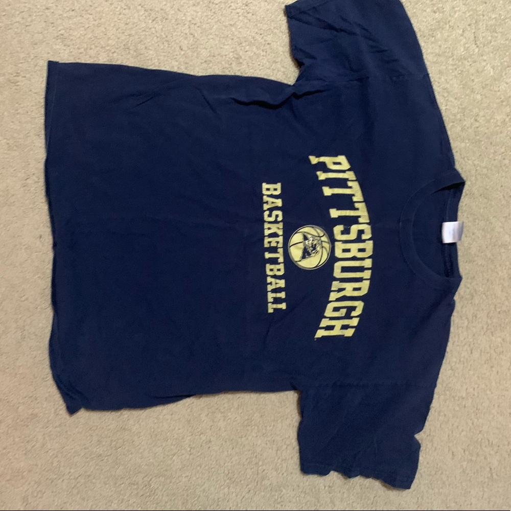 navy blue pittsburgh basketball t-shirt